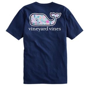Vineyard Vines Coral & Sea Life Whale T-shirt